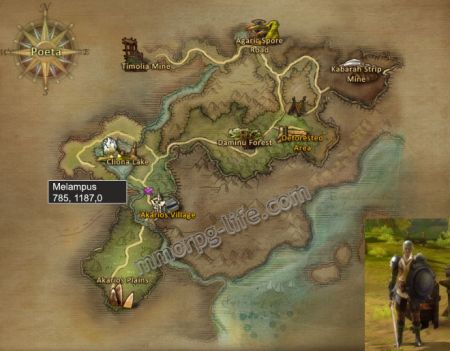 Talk to Melampus to receive this quest. medium