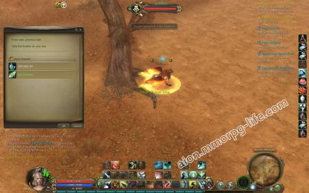 Bring Fire Feather (a quest reward from quest Fire Feather) medium