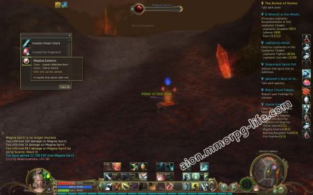 Collect Magma Essence from Magma Spirit medium