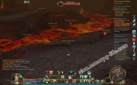 Collect Magma Essence from Magma Spirit medium