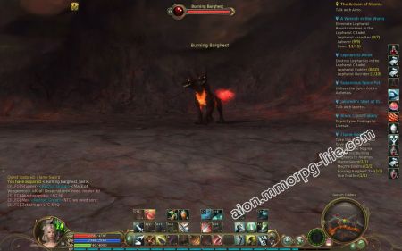 Collect Burning Barghest Tail from Burning Barghest medium