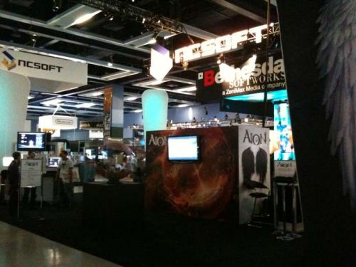 NCSoft Aion Booth Before Start